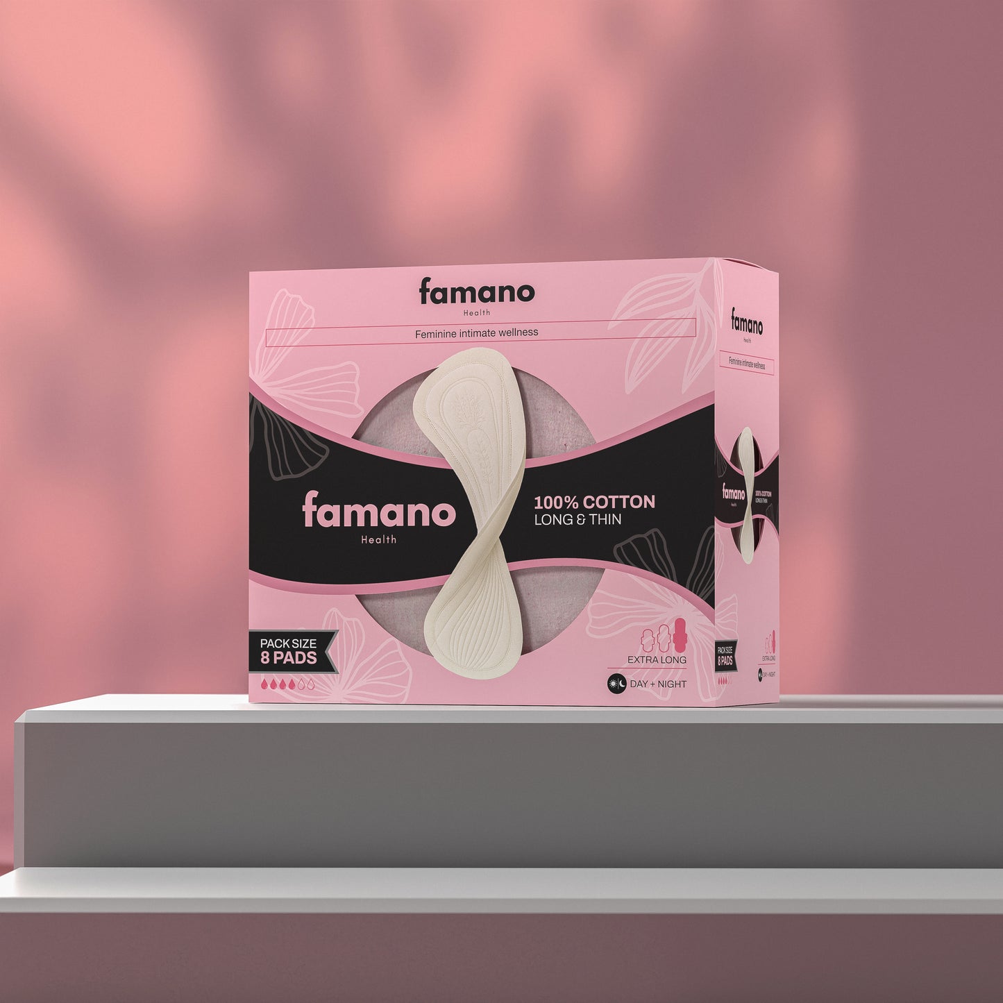Famano Health premium sanitary pads 100 % cotton
