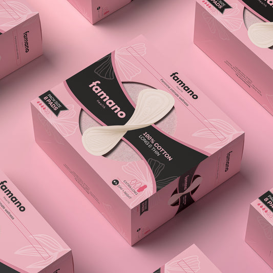 Famano Health premium sanitary pads 100 % cotton